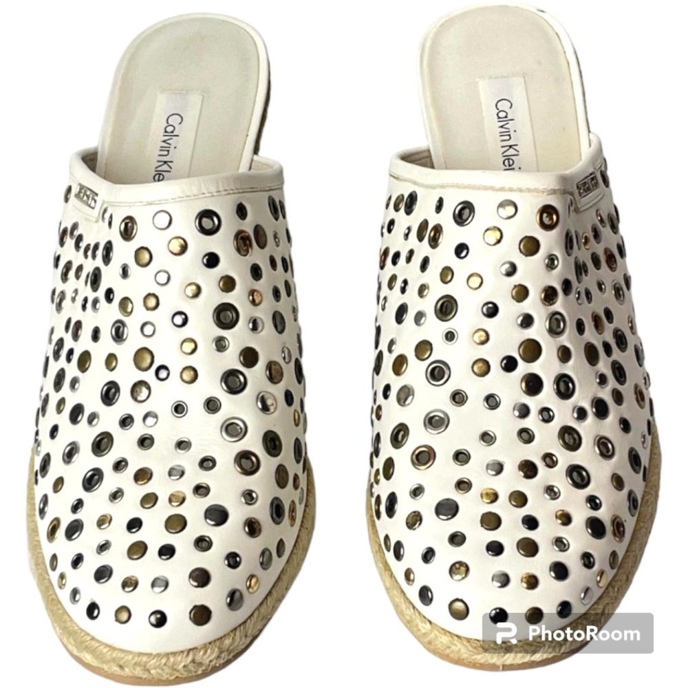 Calvin Klein Womens open heel platform espadrilles Size 9